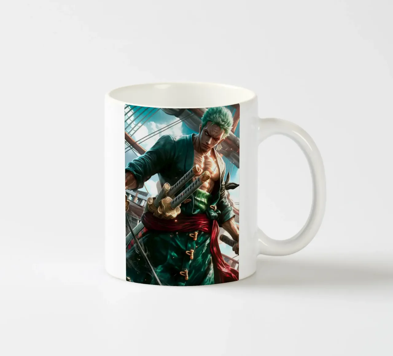Pirate Hunter Roronoa Zoro One Piece tazza in ceramica da Fleur de Lys