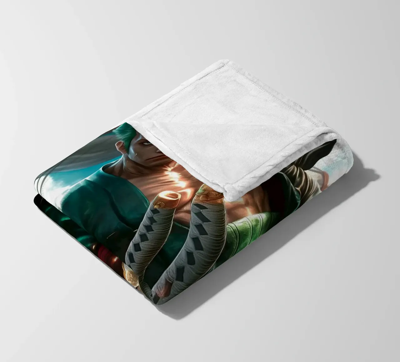Pirate Hunter Roronoa Zoro One Piece coperta in pile da Fleur de Lys