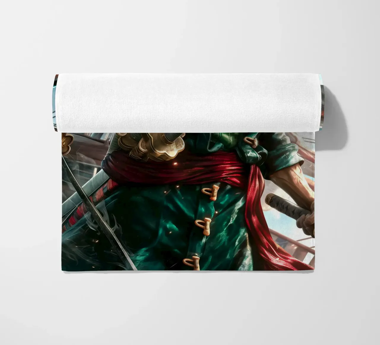 Pirate Hunter Roronoa Zoro One Piece telo mare da Fleur de Lys