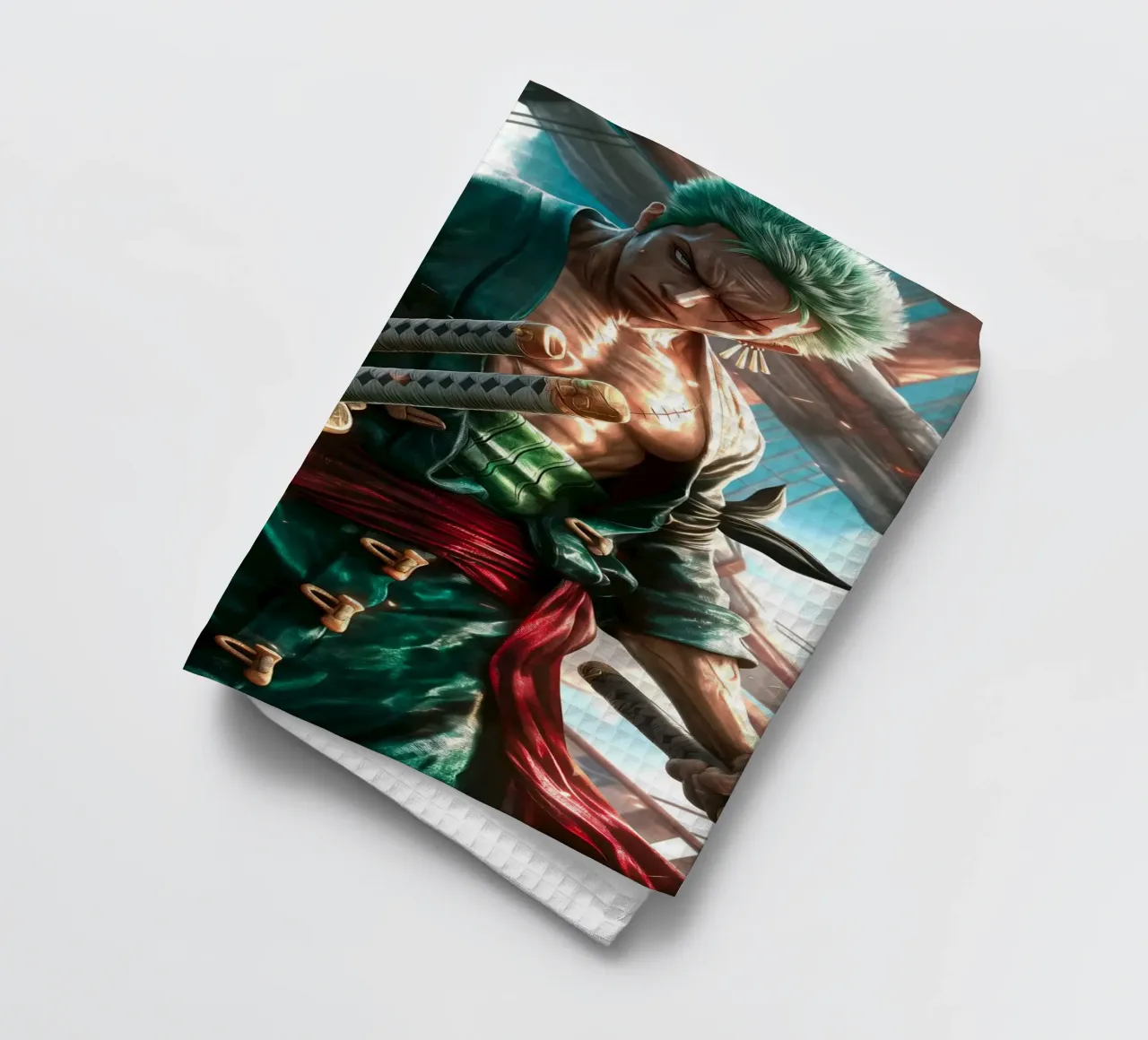 Pirate Hunter Roronoa Zoro One Piece canovaccio da cucina da Fleur de Lys