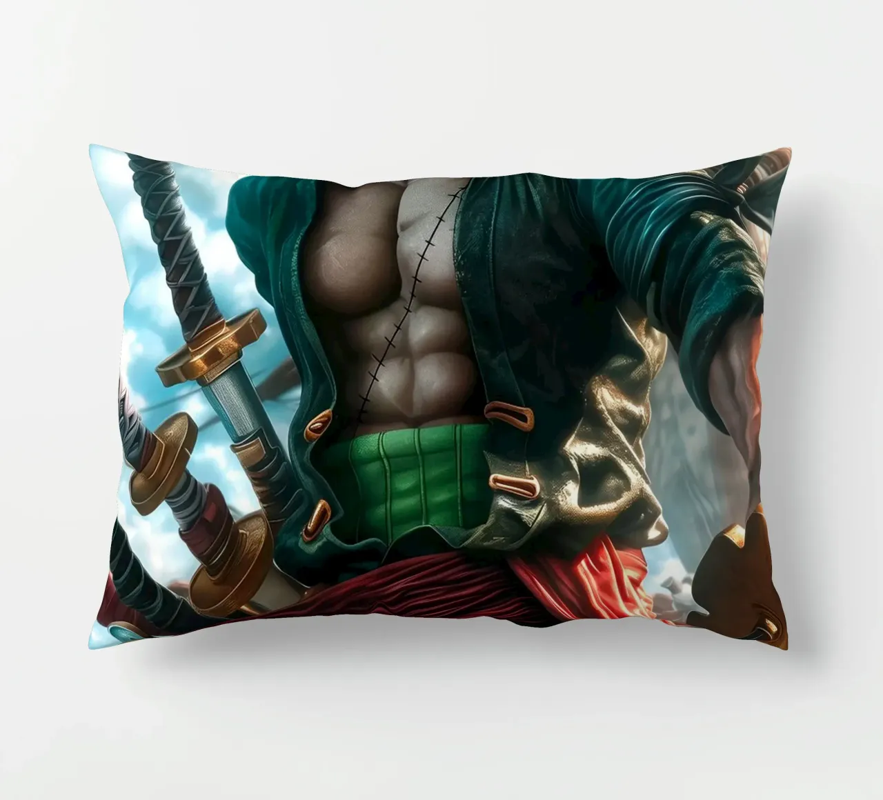Pirate Hunter Roronoa Zoro One Piece cuscino da Fleur de Lys