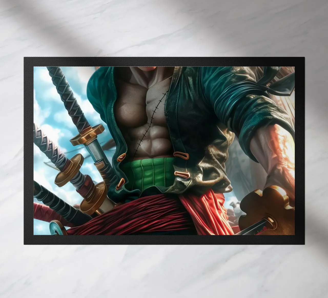 Pirate Hunter Roronoa Zoro One Piece zerbino da Fleur de Lys