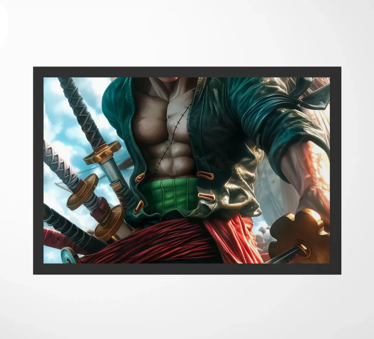 Pirate Hunter Roronoa Zoro One Piece zerbino da Fleur de Lys