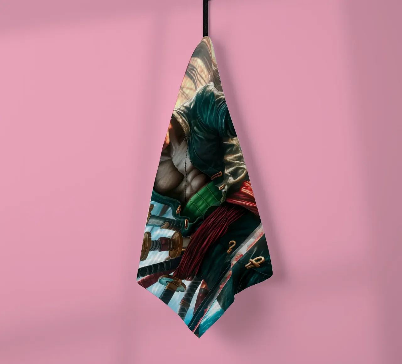 Pirate Hunter Roronoa Zoro One Piece canovaccio da cucina da Fleur de Lys