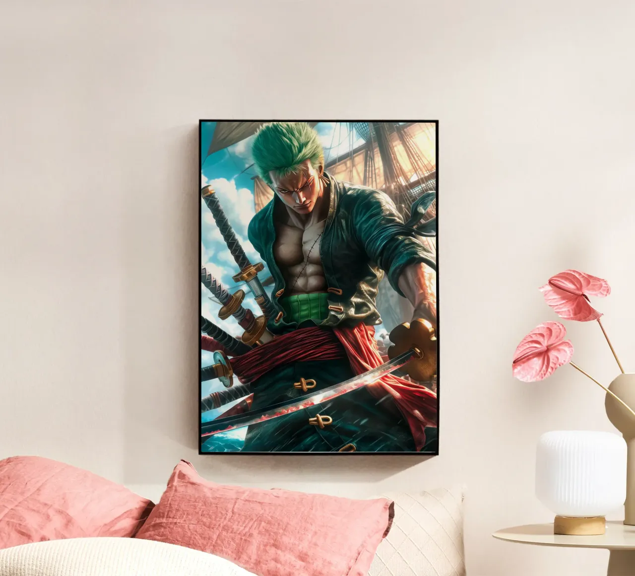 Pirate Hunter Roronoa Zoro One Piece plexiglass da Fleur de Lys