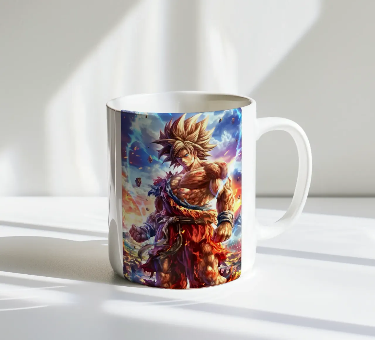 Son Goku Dragon Ball DBZ ceramic mug by Fleur de Lys