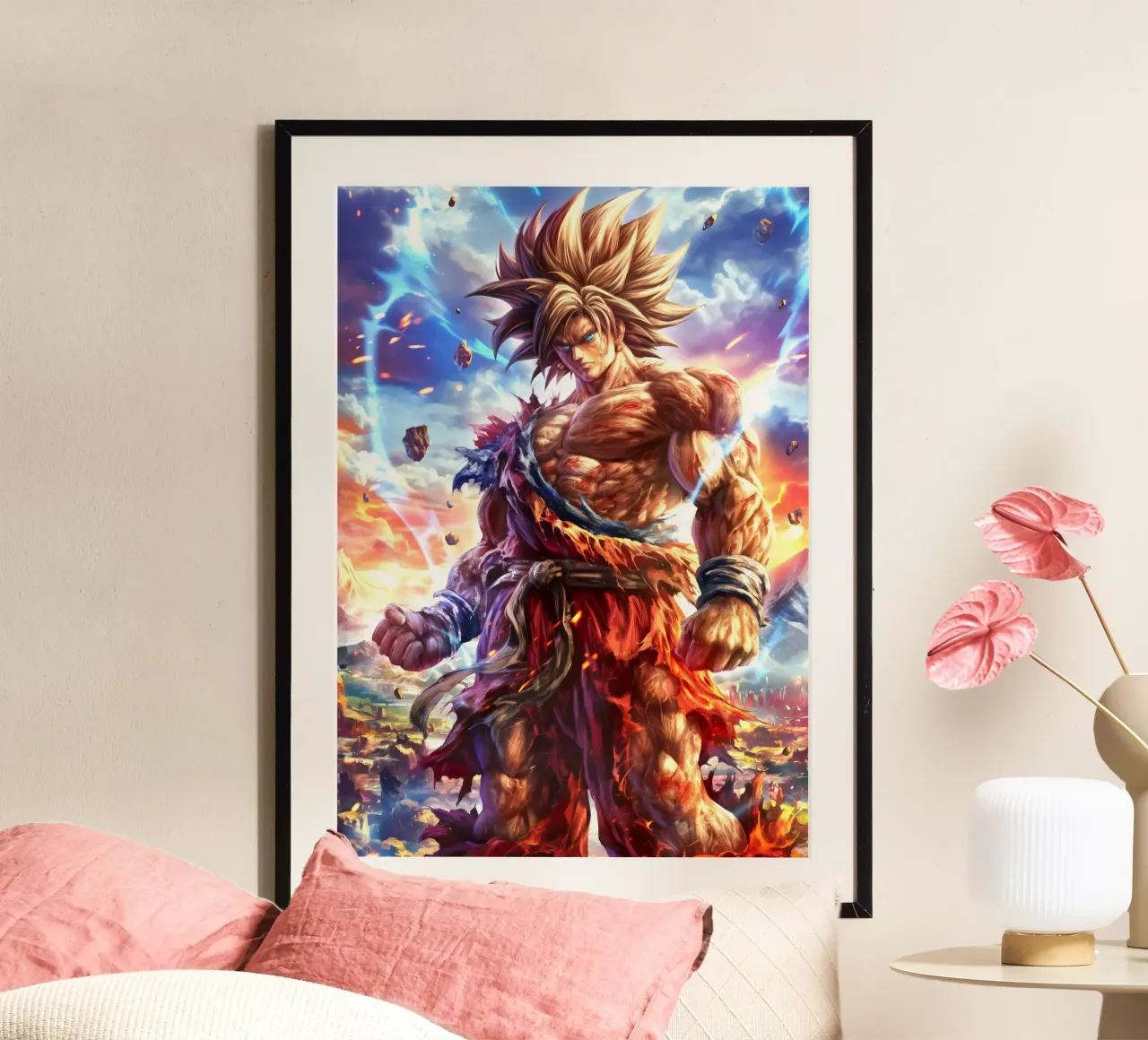 Son Goku Dragon Ball DBZ poster da Fleur de Lys