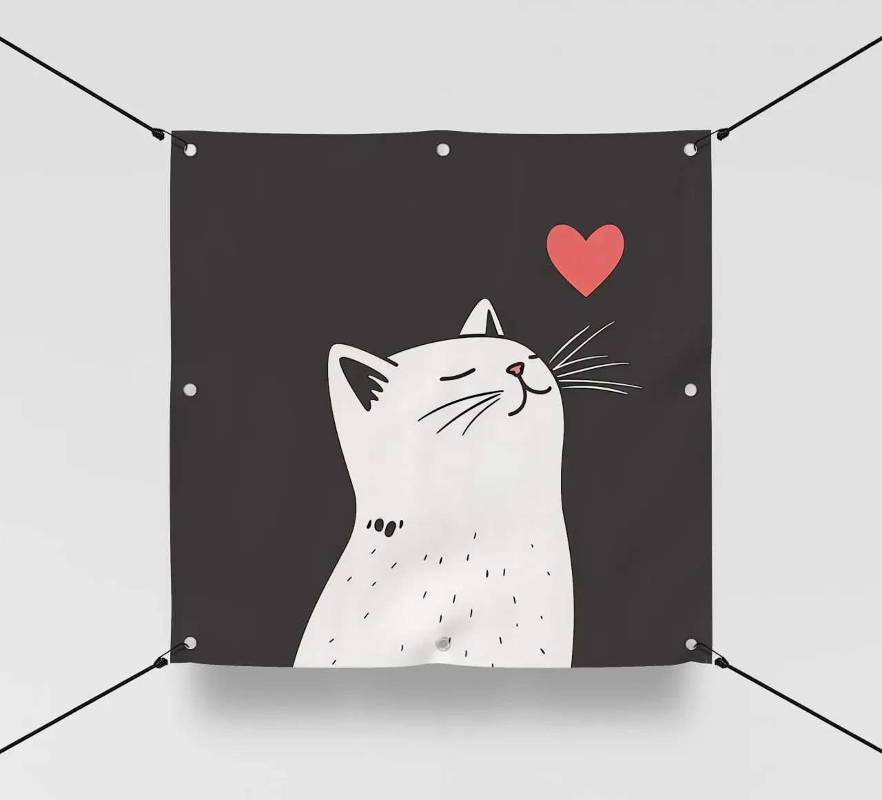 Gatto miffy telo in pvc da Kaden