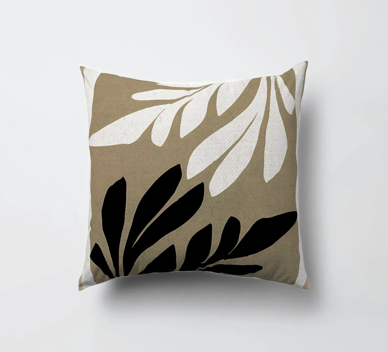 Paper Garden Nature Print decorative cushion by Amanda Studio