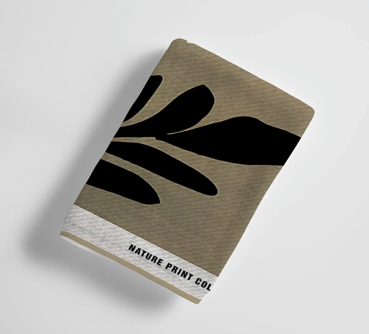 Papieren tuin natuurprint badhanddoek van Amanda Studio
