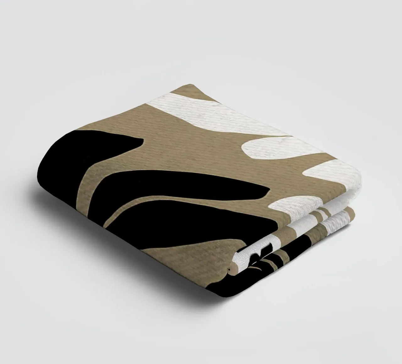 Papieren tuin natuurprint badhanddoek van Amanda Studio