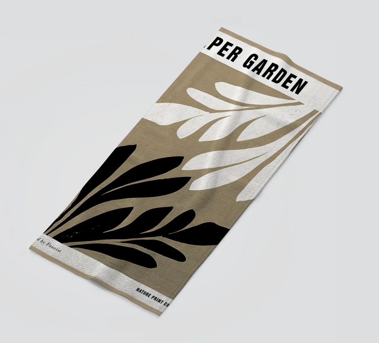 Paper Garden Nature Print serviette de plage de Amanda Studio