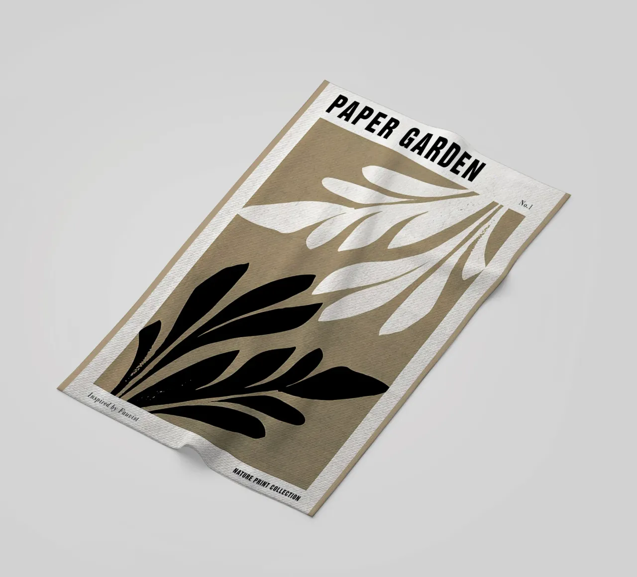 Paper Garden Nature Print serviette de plage de Amanda Studio