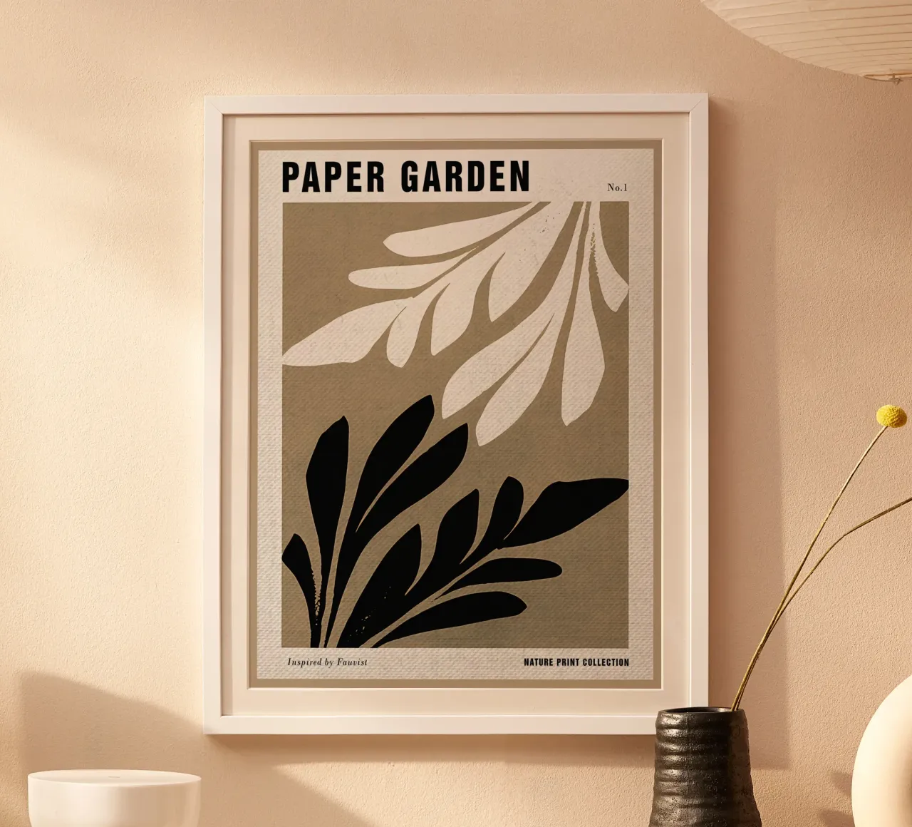 Papieren tuin natuurprint hahnemühle van Amanda Studio