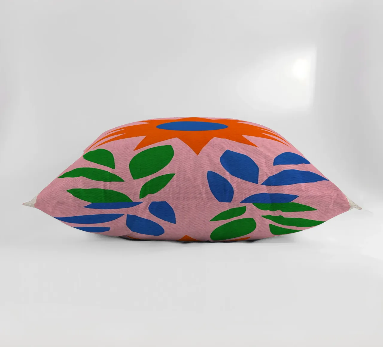 Paper Garden Retro Poster decorative cushion by Amanda Studio