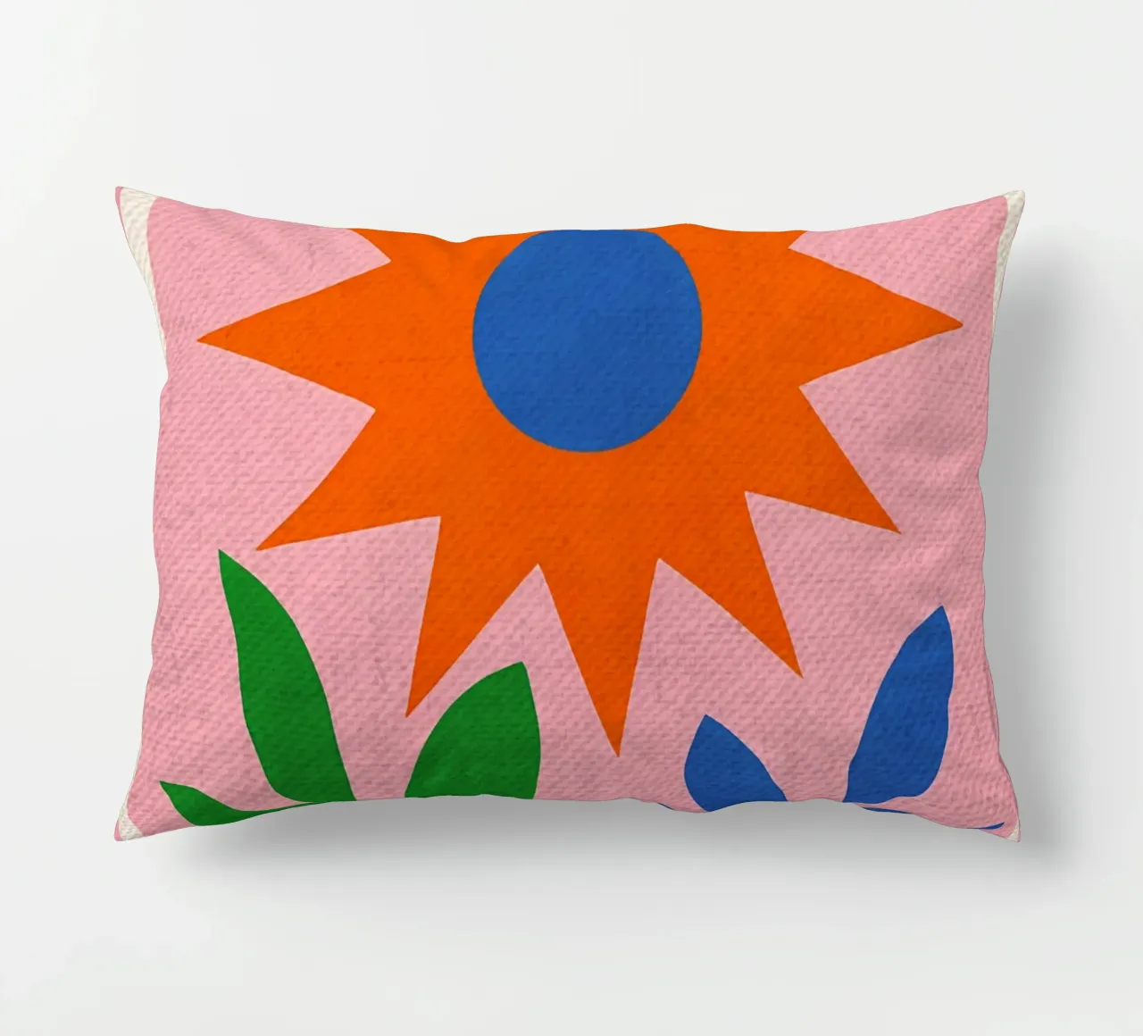 Paper Garden Retro Poster decorative cushion by Amanda Studio