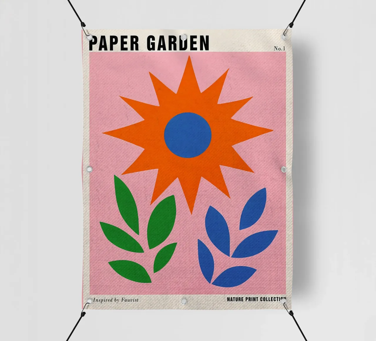 Paper Garden Retro Poster pvc cover by Amanda Studio