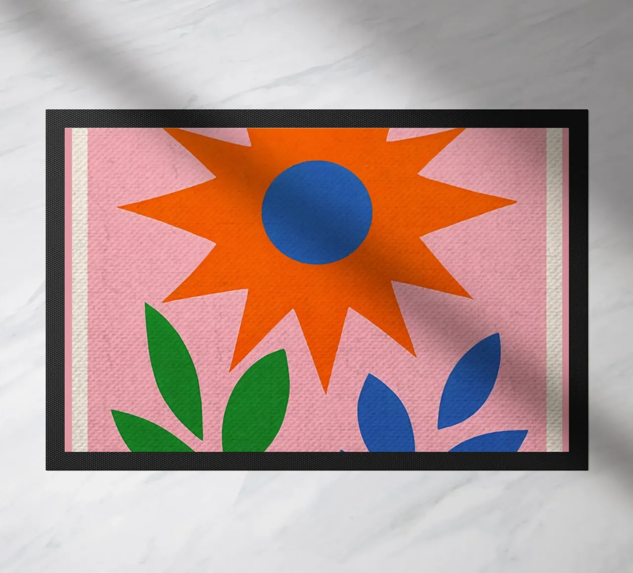 Retro Poster Papieren Tuin deurmat van Amanda Studio