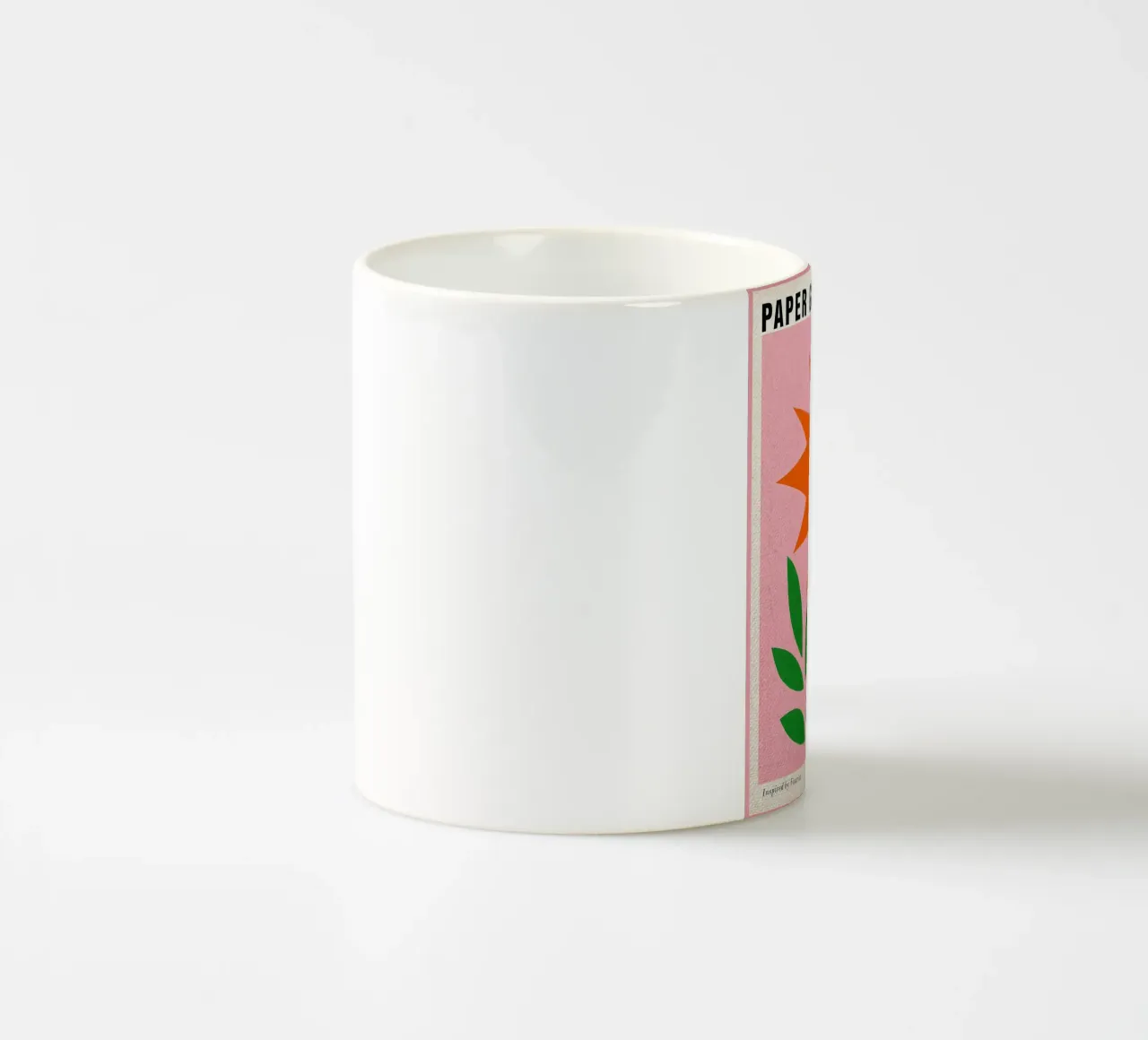 Paper Garden Retro Poster ceramic mug by Amanda Studio