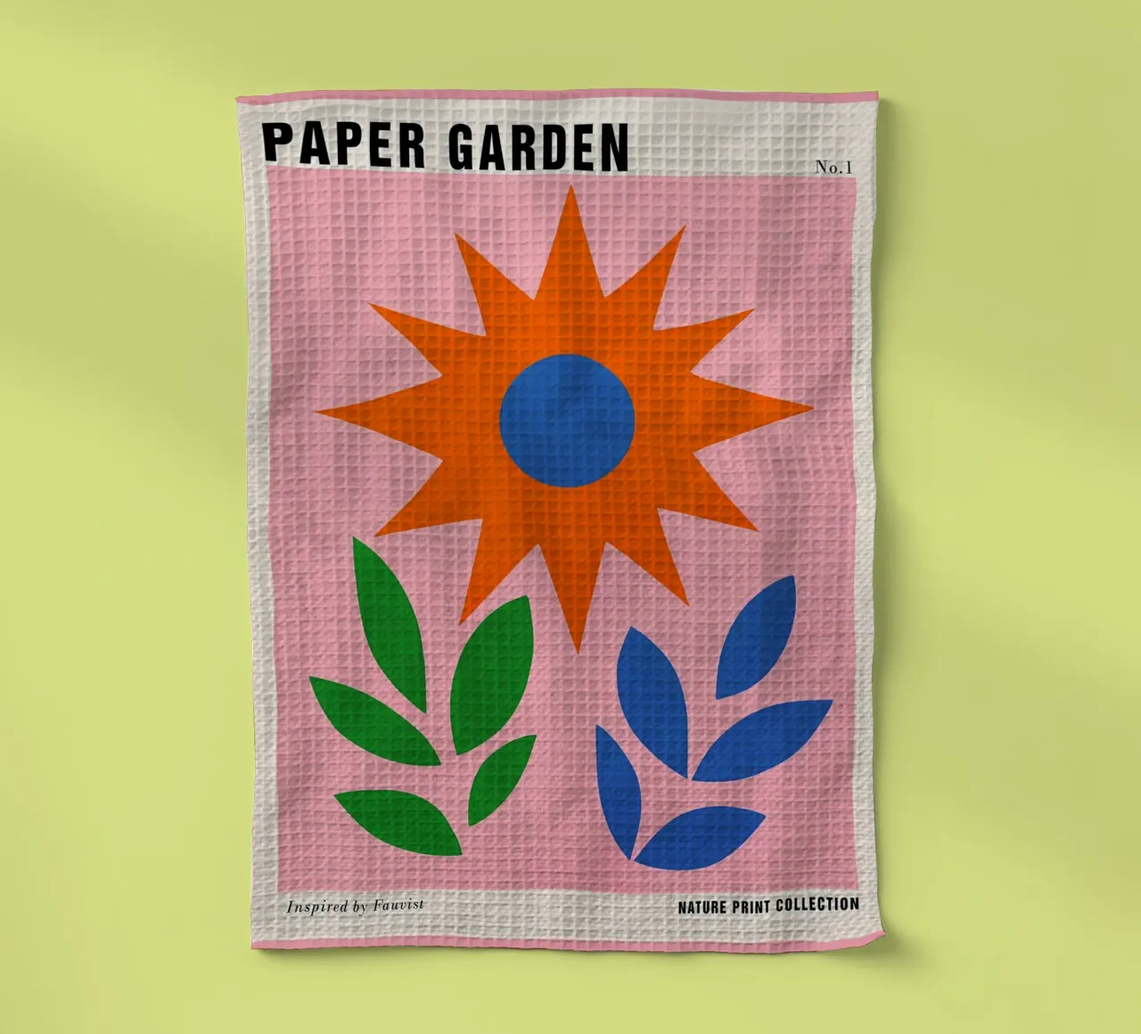 Paper Garden Retro Poster tea towel by Amanda Studio