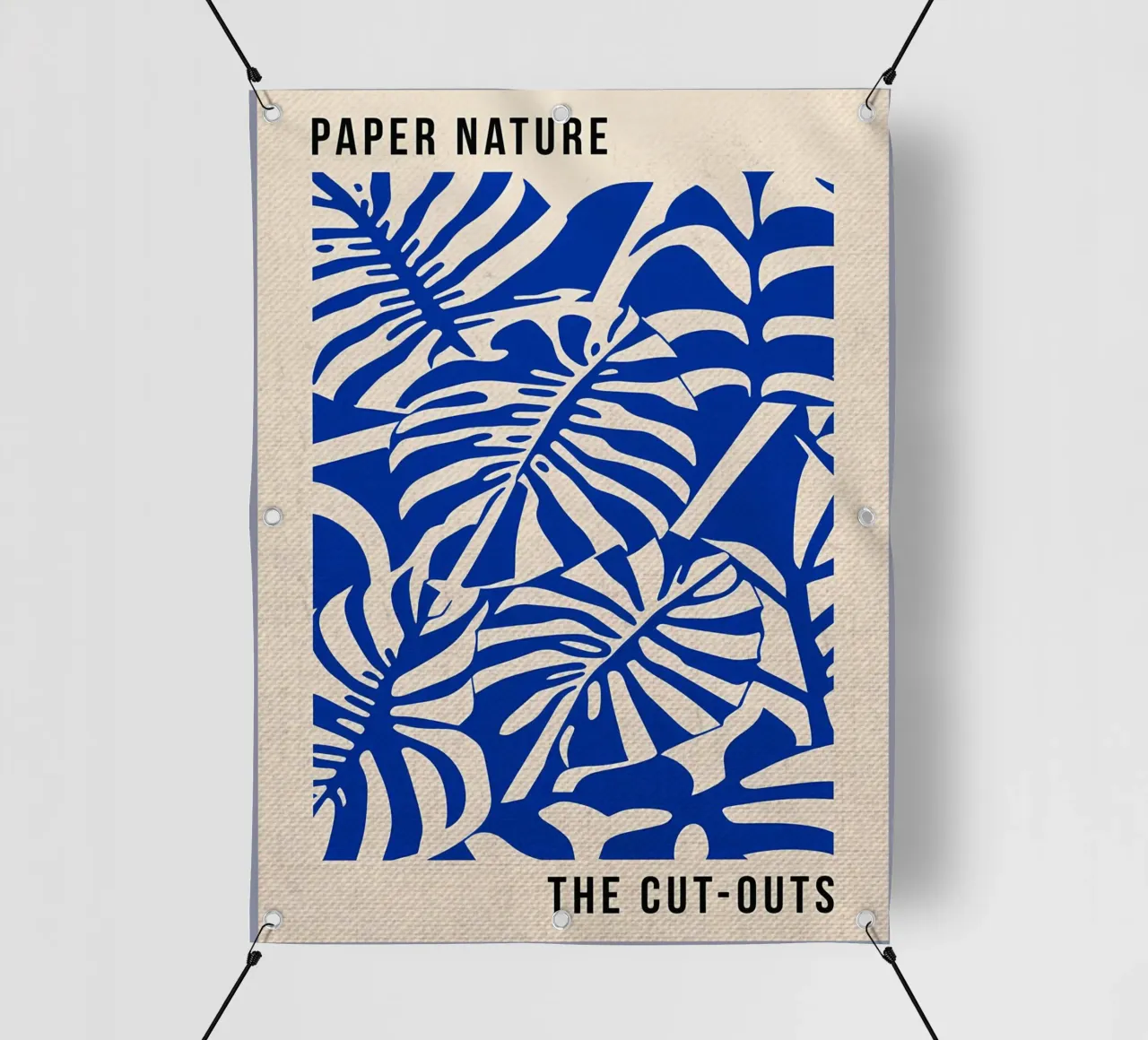 Paper Nature Blue Monstera pvc cover by Amanda Studio