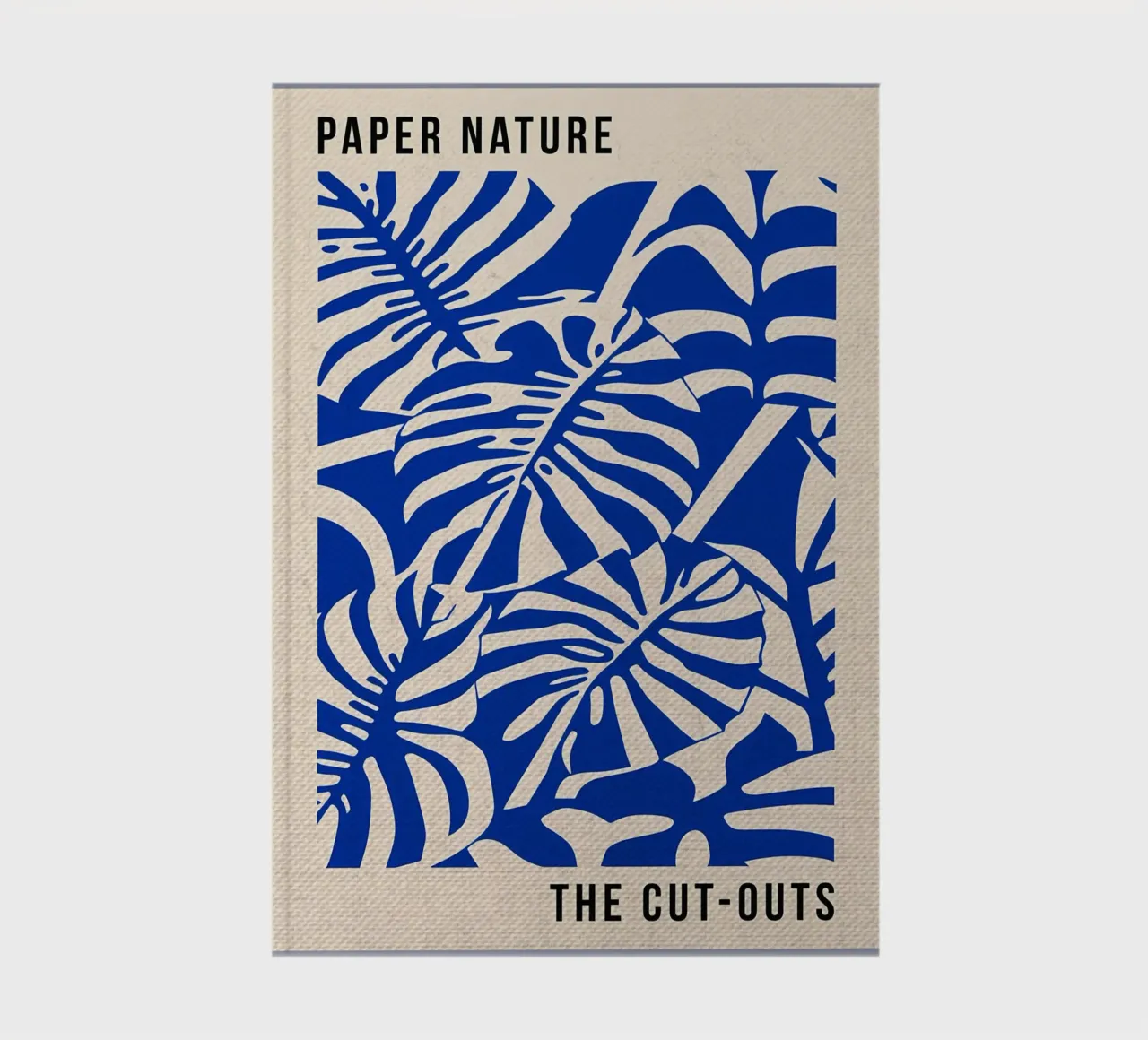 Paper Nature Blue Monstera Notizbuch von Amanda Studio