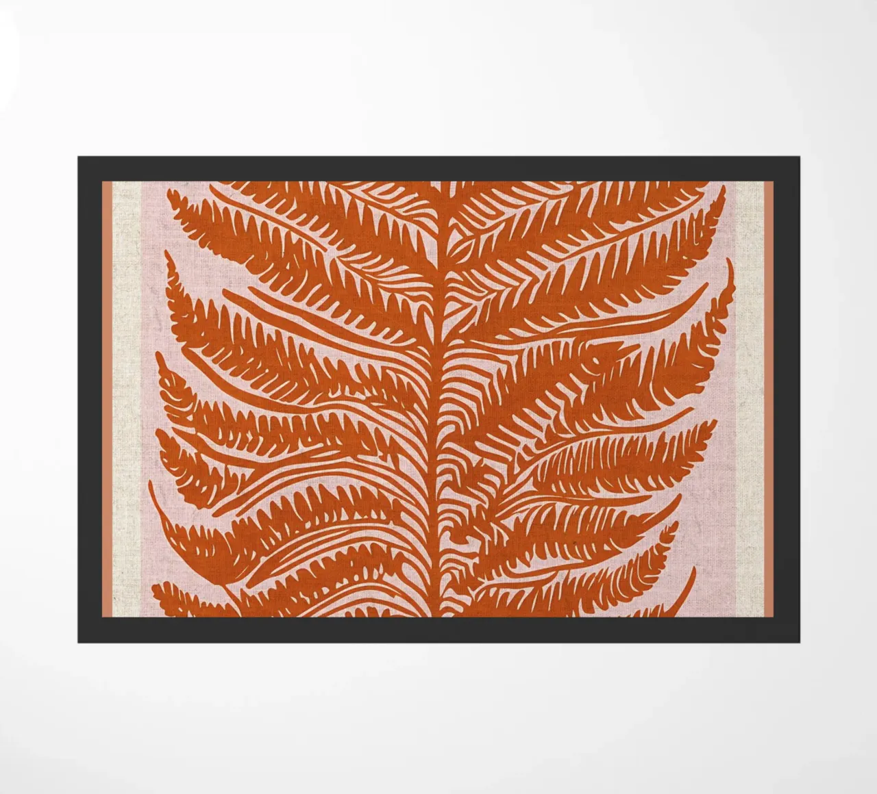 Paper Nature Orange Leaf doormat by Amanda Studio