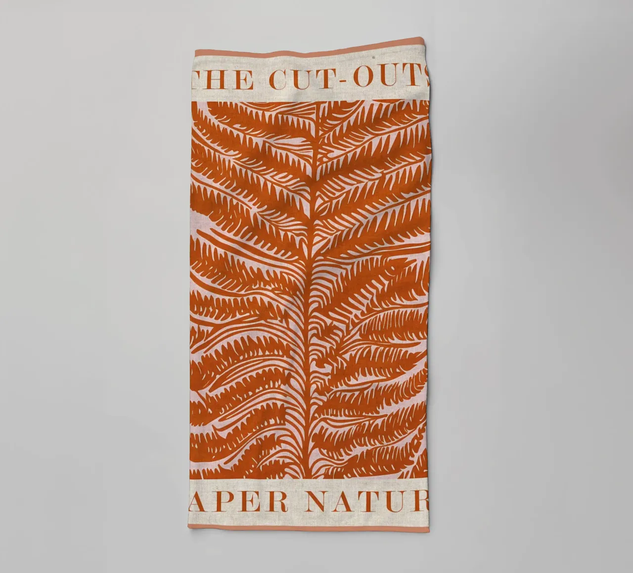 Paper Nature Orange Leaf towel by Amanda Studio