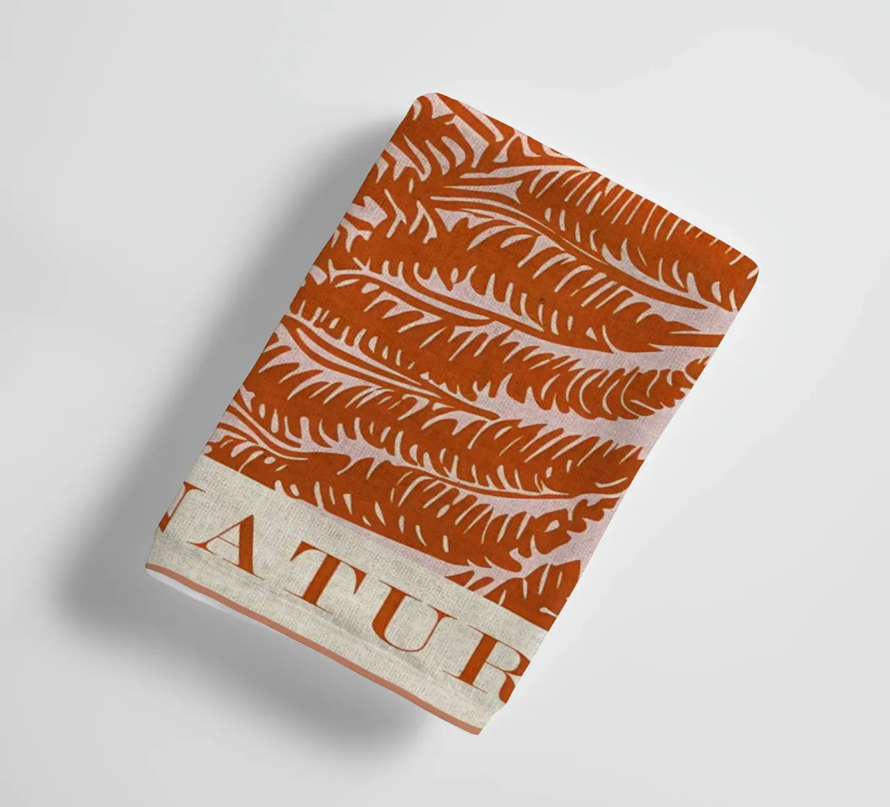 Paper Nature Orange Leaf towel by Amanda Studio