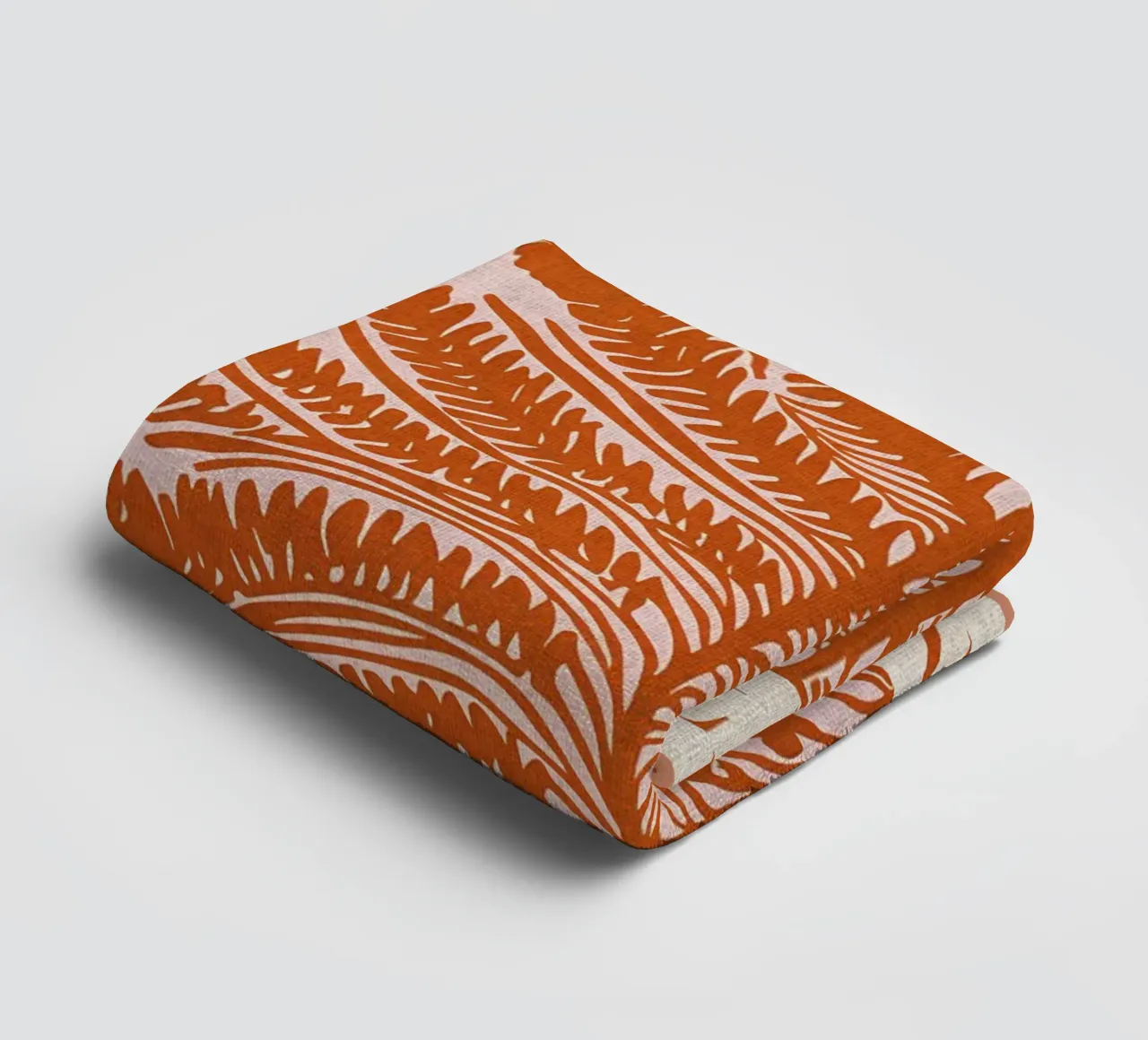 Paper Nature Orange Leaf towel by Amanda Studio