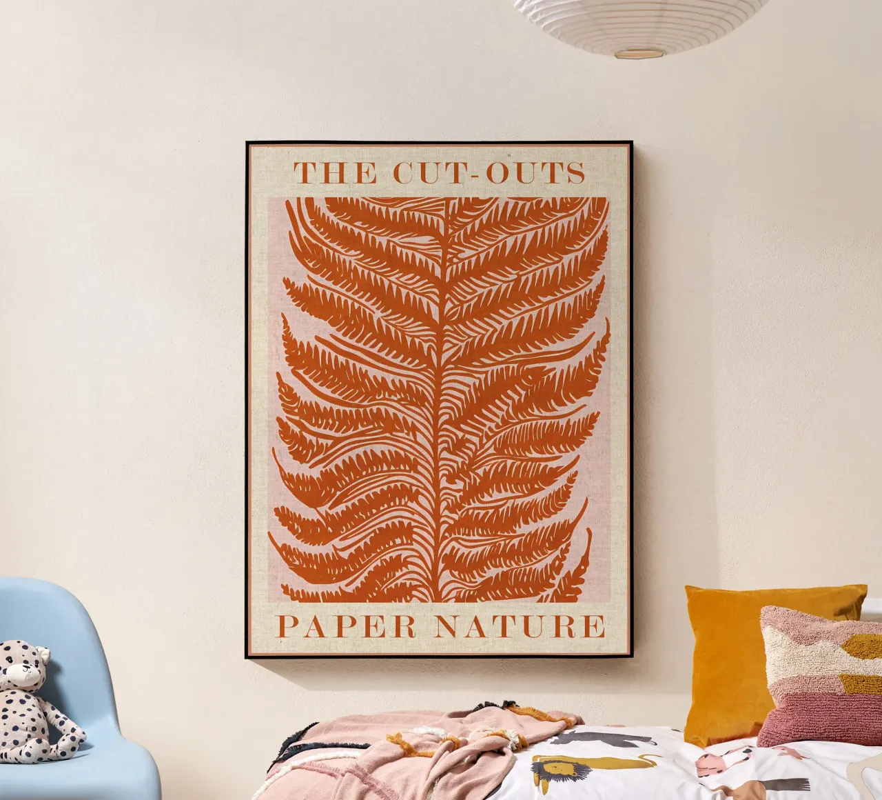 Paper Nature Orange Leaf acrylic glass by Amanda Studio