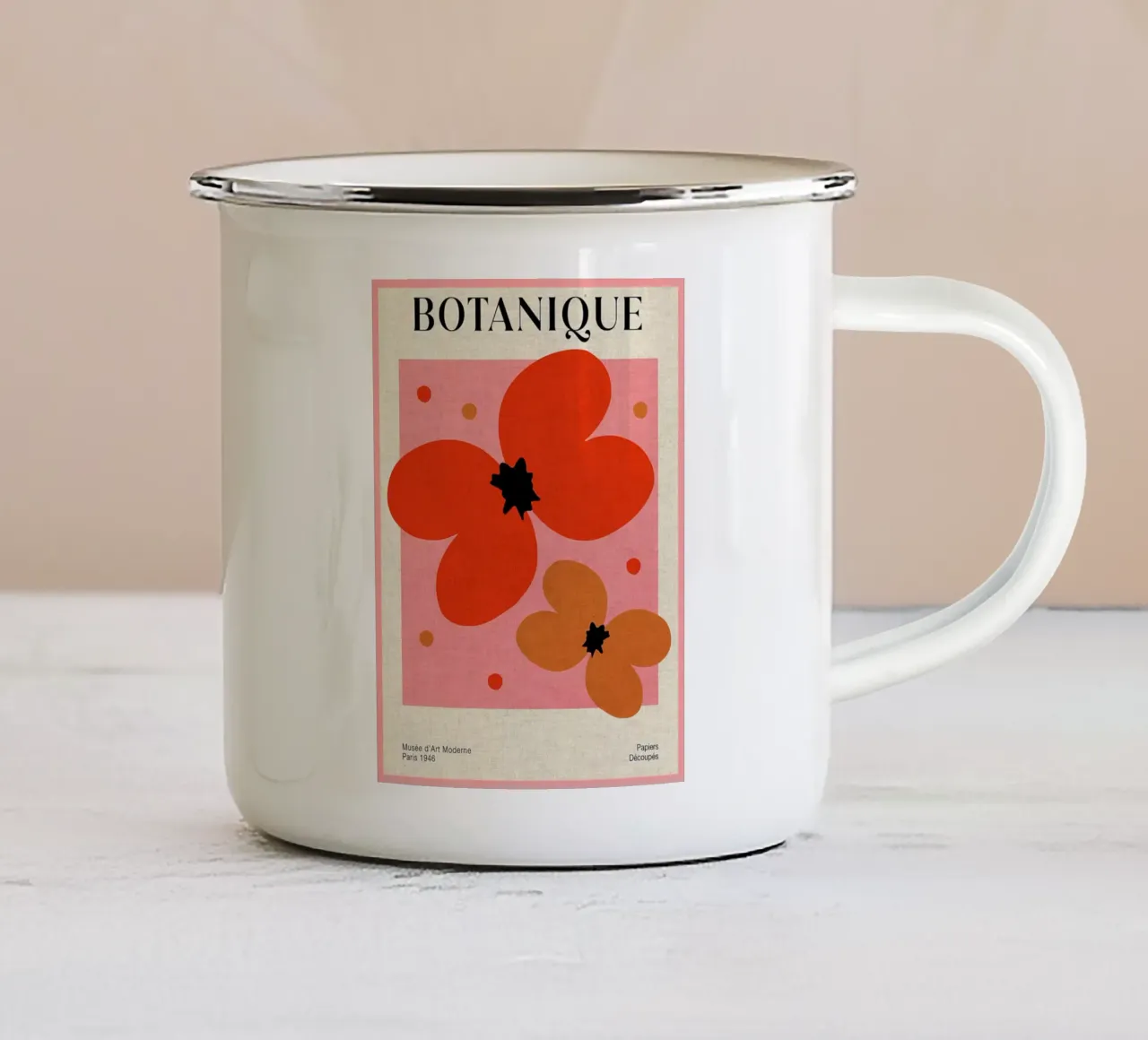 Carte Decupes Parigi tazza in smalto da Amanda Studio