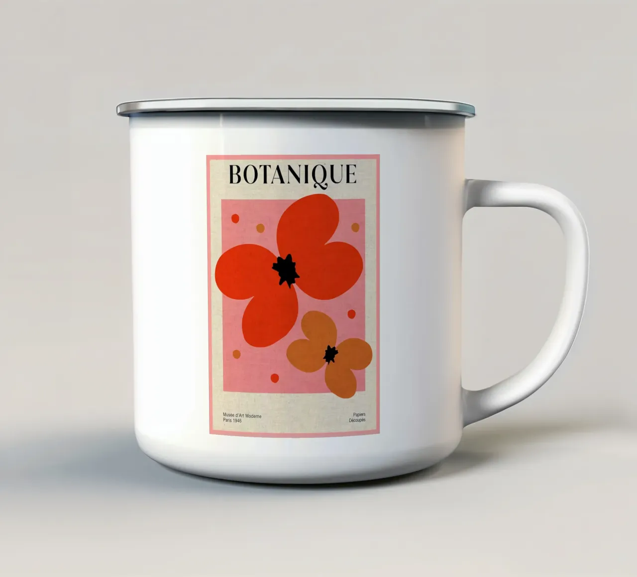 Carte Decupes Parigi tazza in smalto da Amanda Studio