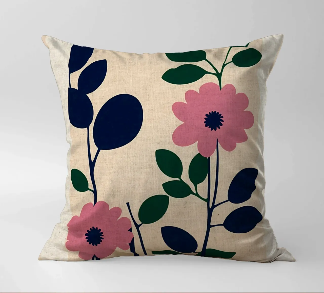 Paris La Botanique decorative cushion by Amanda Studio