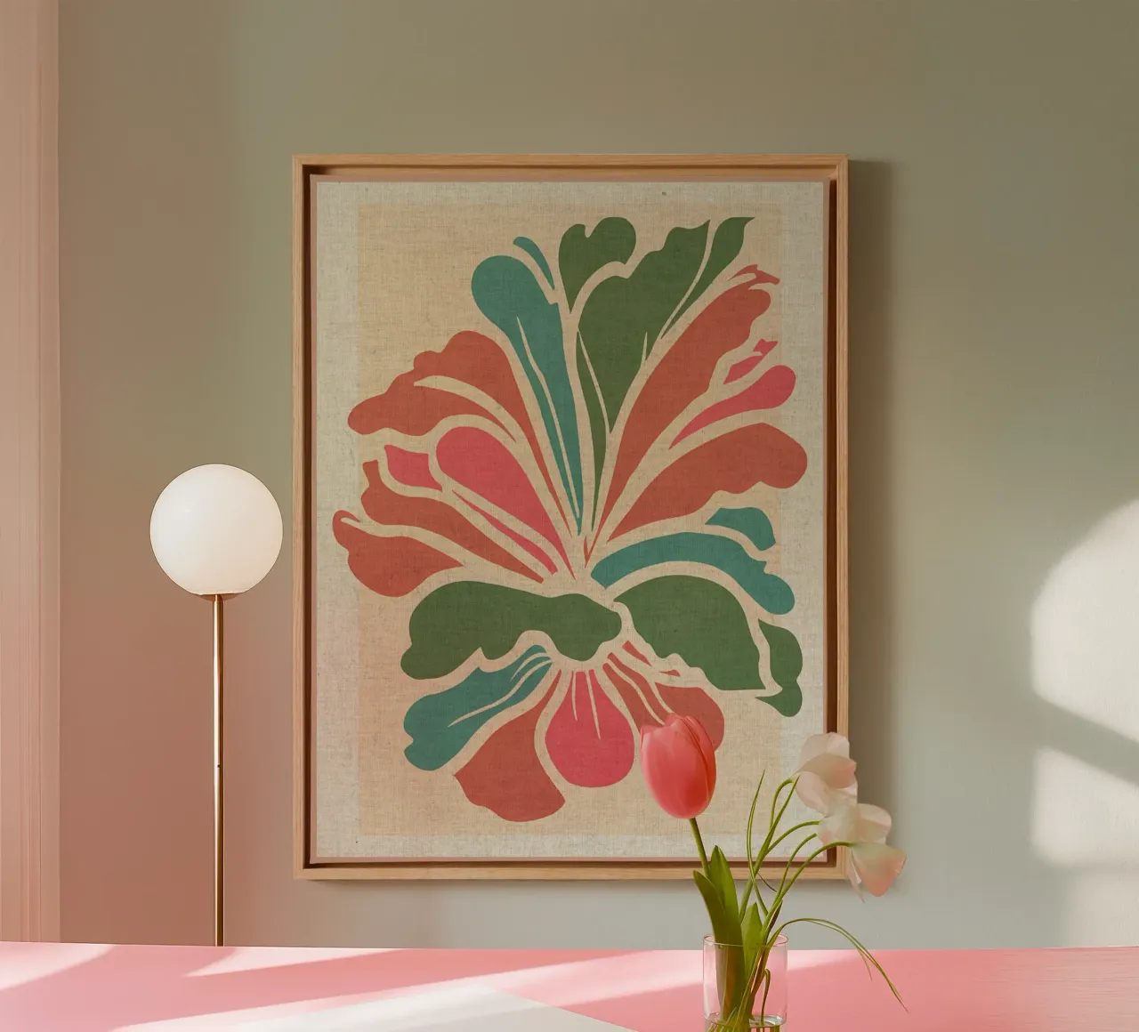 Pastel Flowers Petals canvas by Amanda Studio