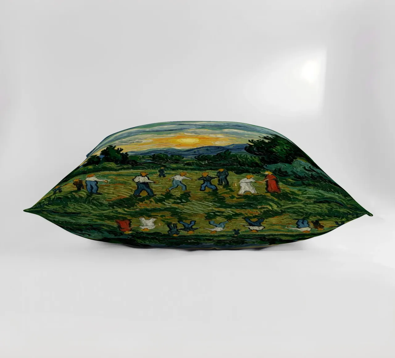 people see the sunset with the tall pine trees decorative cushion by Piper Shop Oke