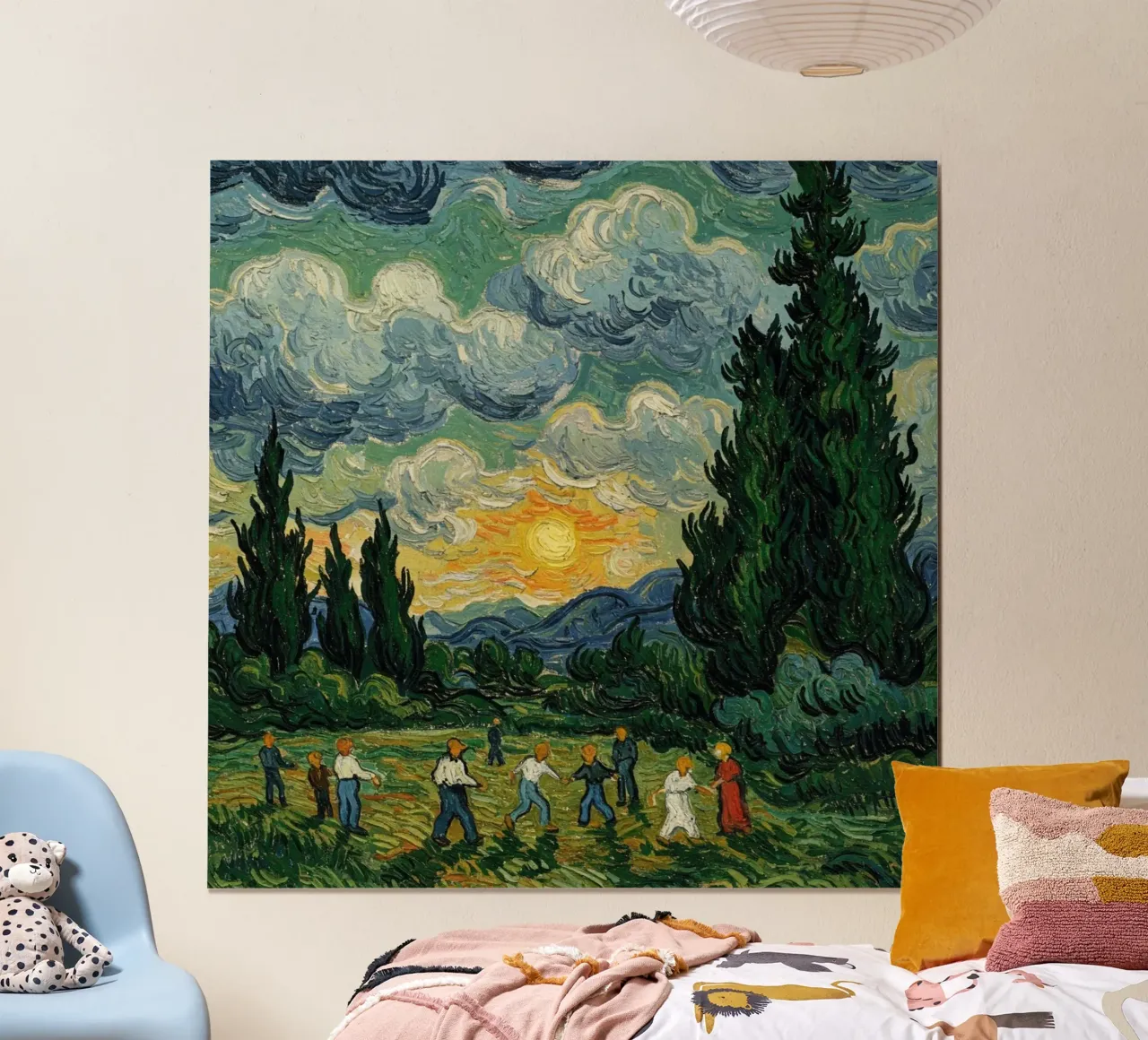 people see the sunset with the tall pine trees hahnemühle by Piper Shop Oke