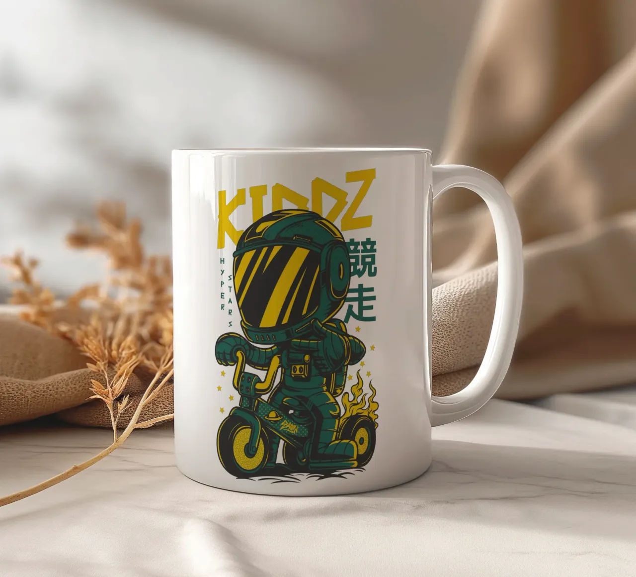 Kiddz Hyper Stars Funny Boy tazza in ceramica da Cute