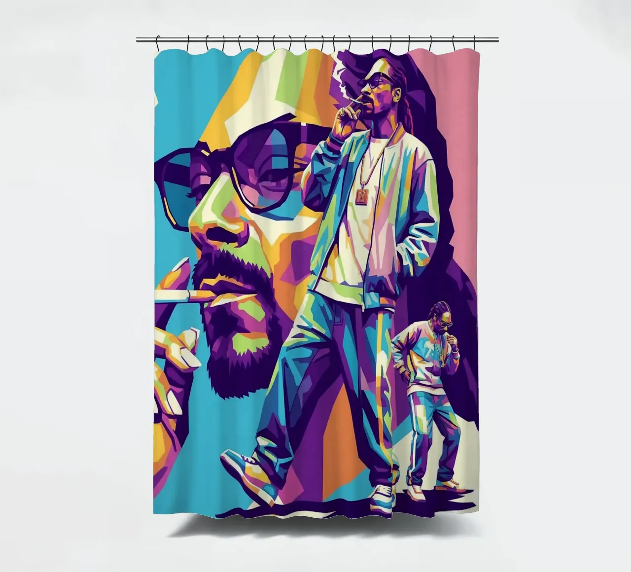 Snoop Dogg - WPAP art style (1) tenda da doccia da Hantamrata