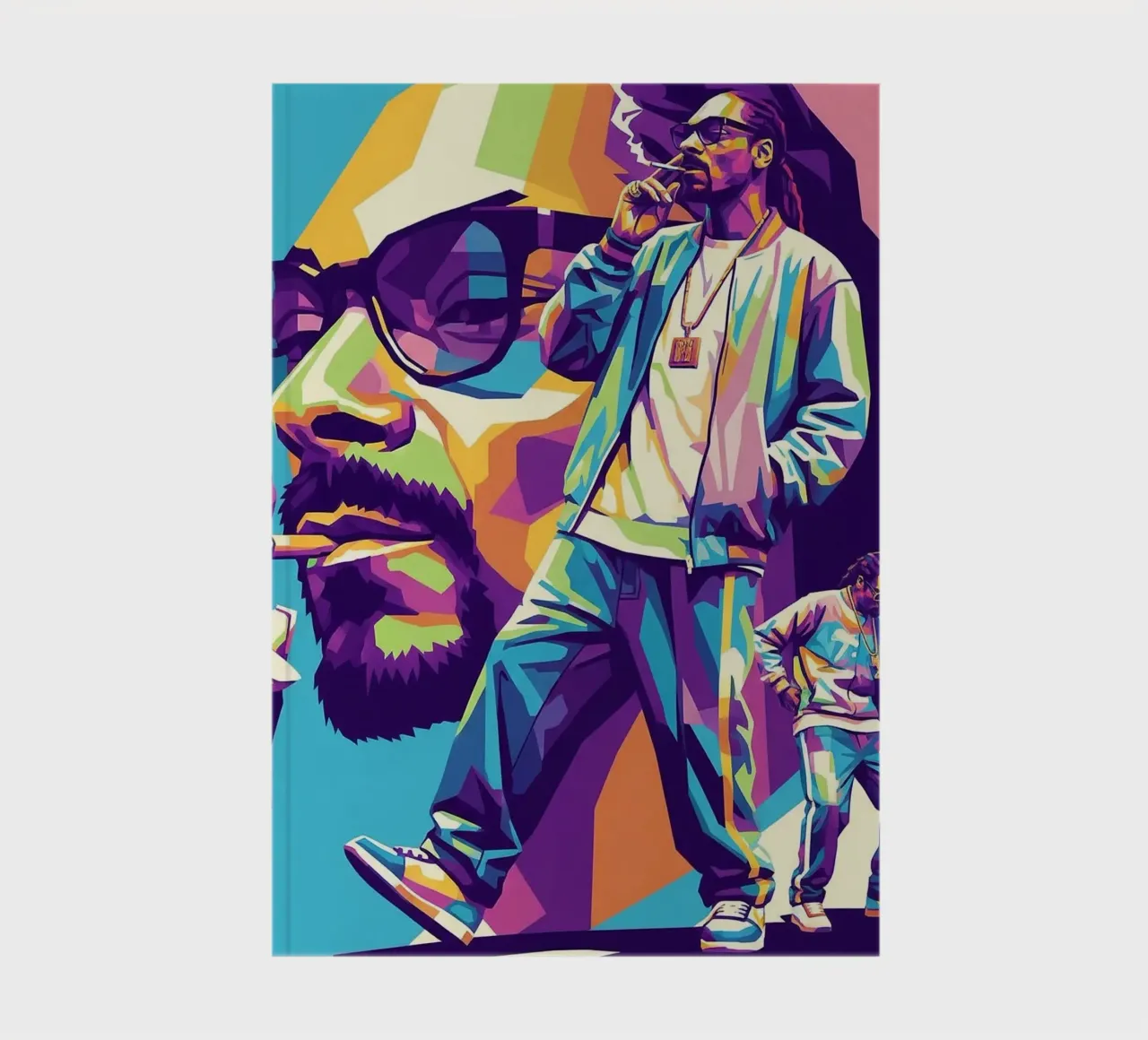 Snoop Dogg - WPAP art style (1) notebook by Hantamrata