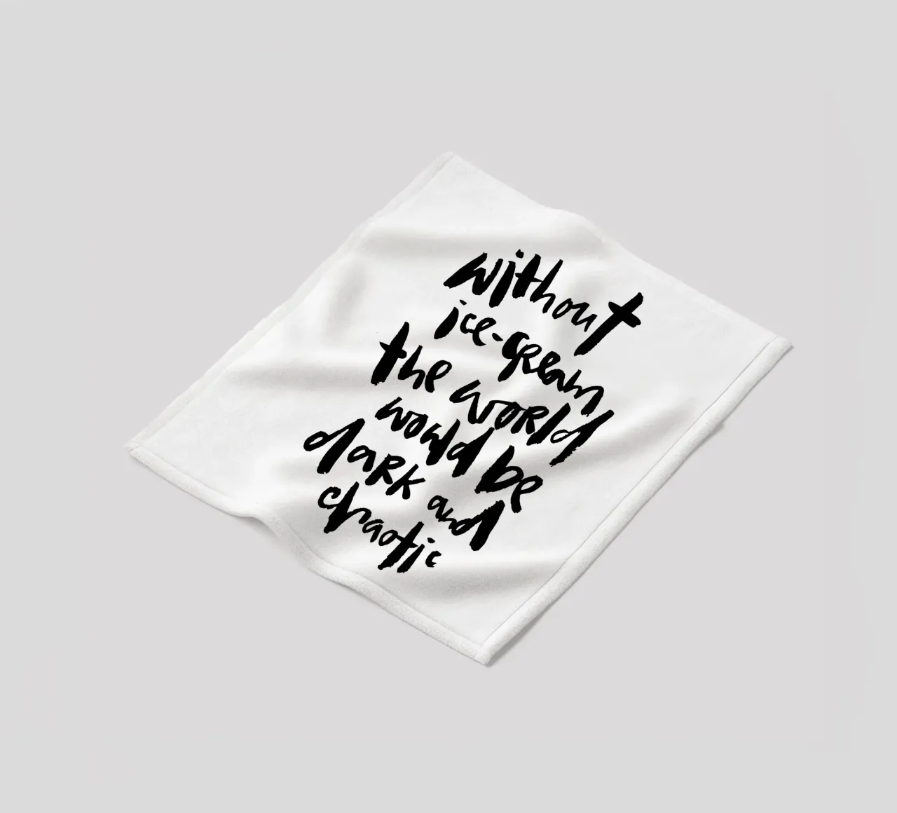 Ice-cream against darkness & chaos coperta in pile da Brushmeetspaper