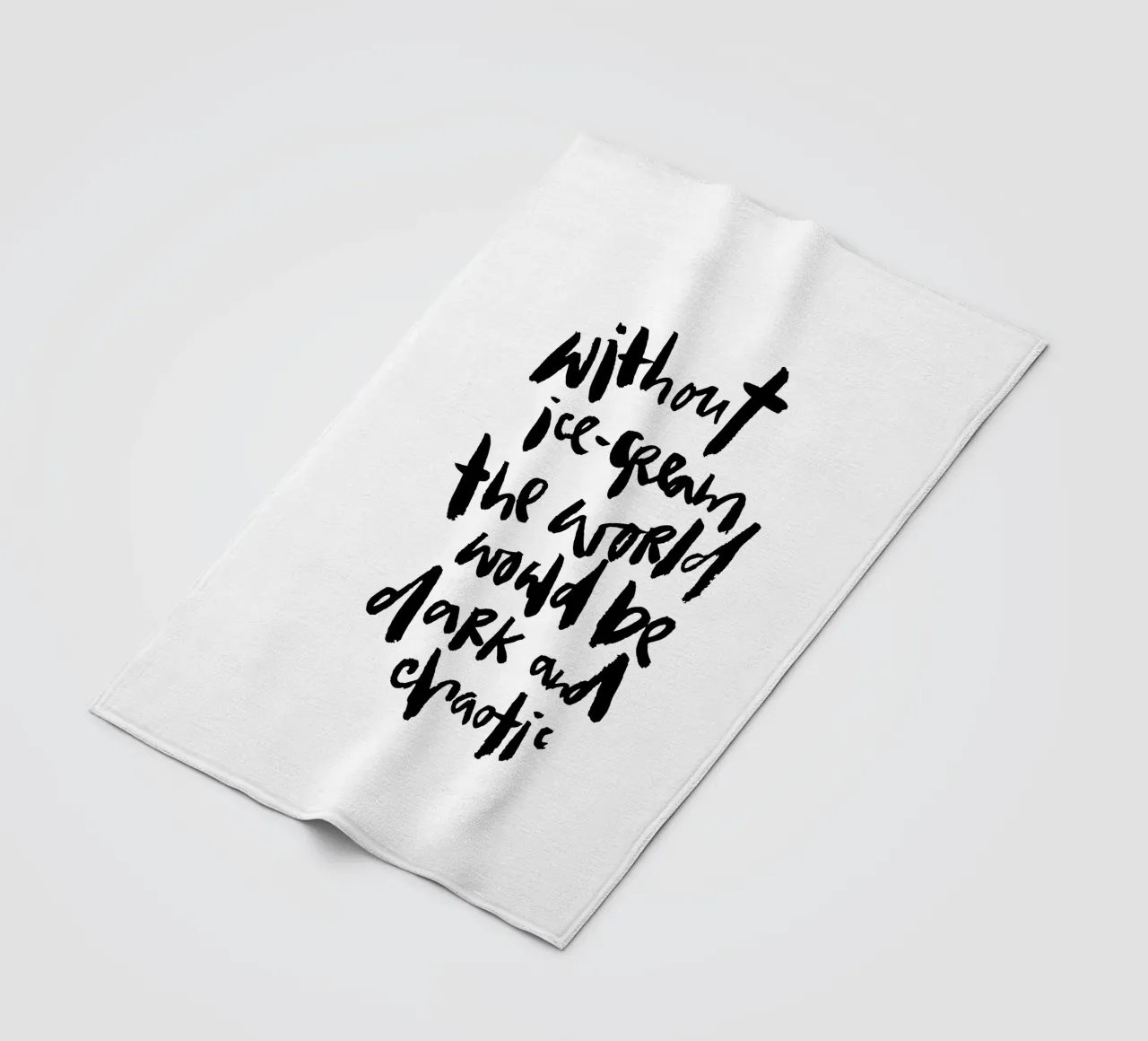 Ice-cream against darkness & chaos coperta in pile da Brushmeetspaper