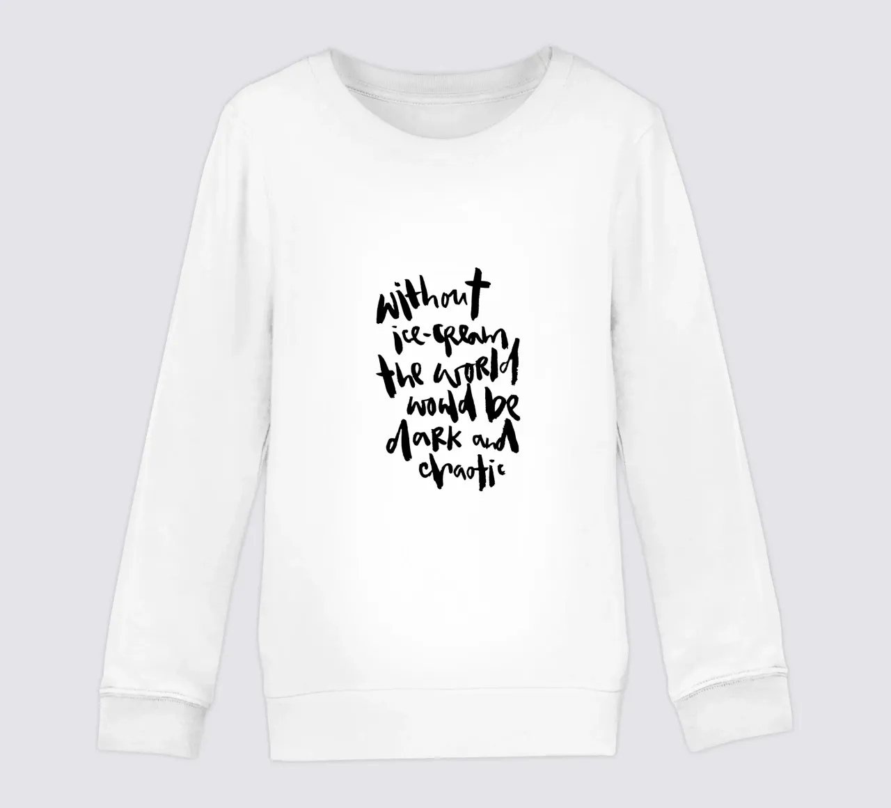 Ice-cream against darkness & chaos felpa bambino da Brushmeetspaper
