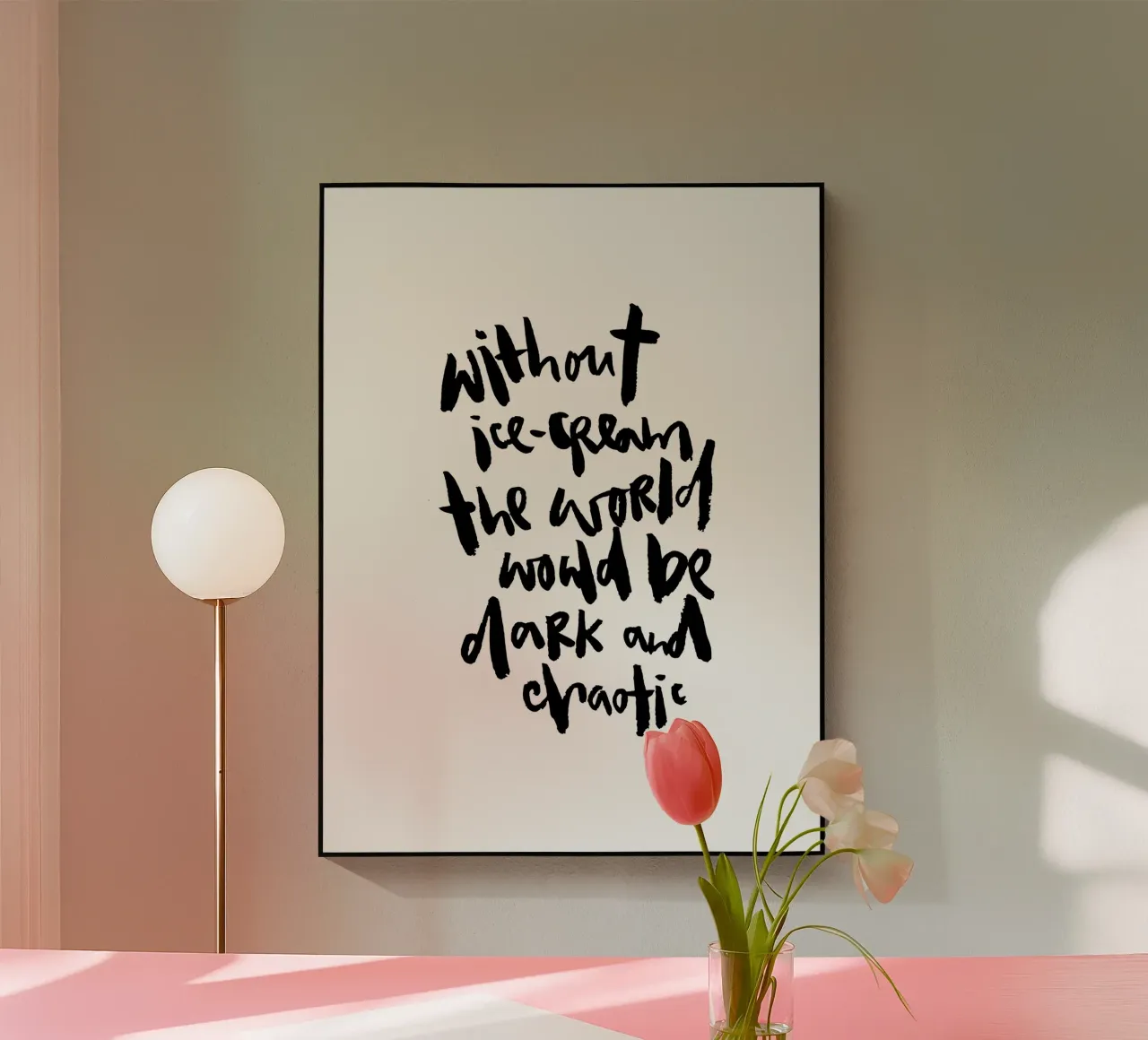 Ice-cream against darkness & chaos plexiglass da Brushmeetspaper