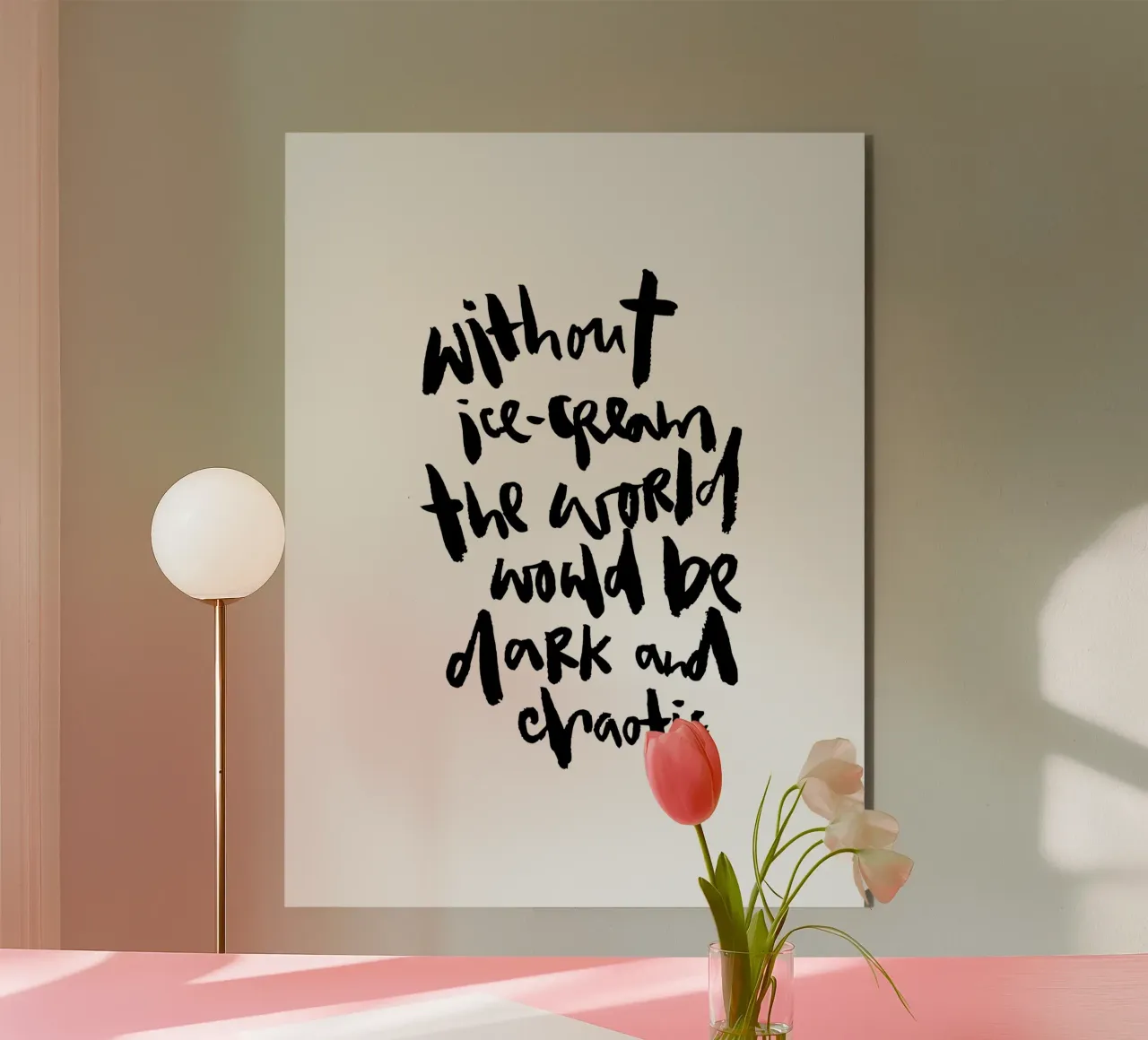 Ice-cream against darkness & chaos alluminio dibond da Brushmeetspaper