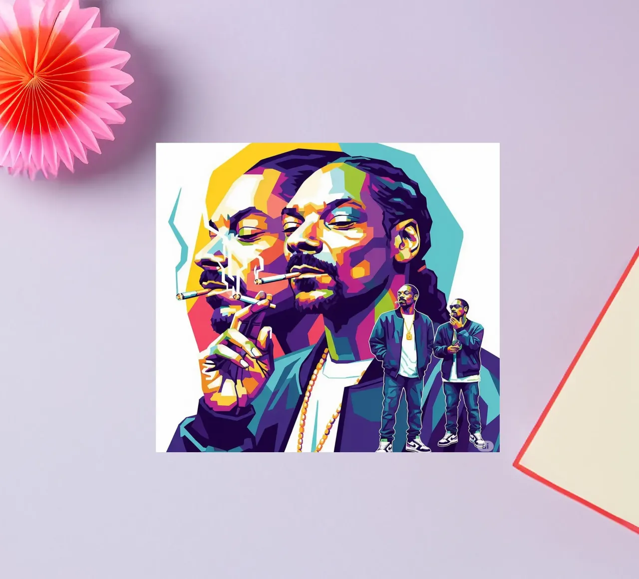 Snoop Dogg - WPAP art style (2) Sticker von Hantamrata