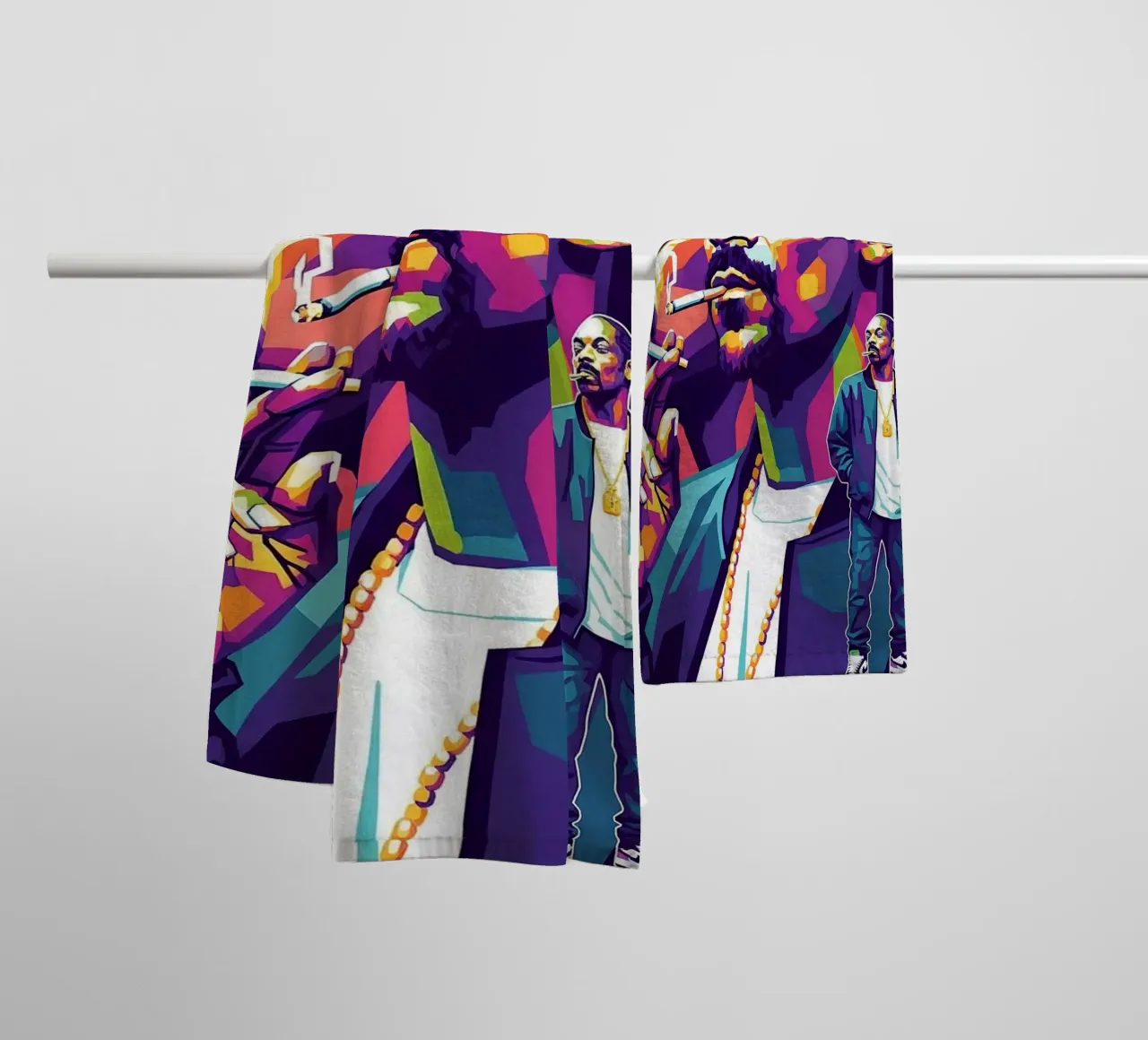 Snoop Dogg - WPAP art style (2) asciugamano da bagno da Hantamrata