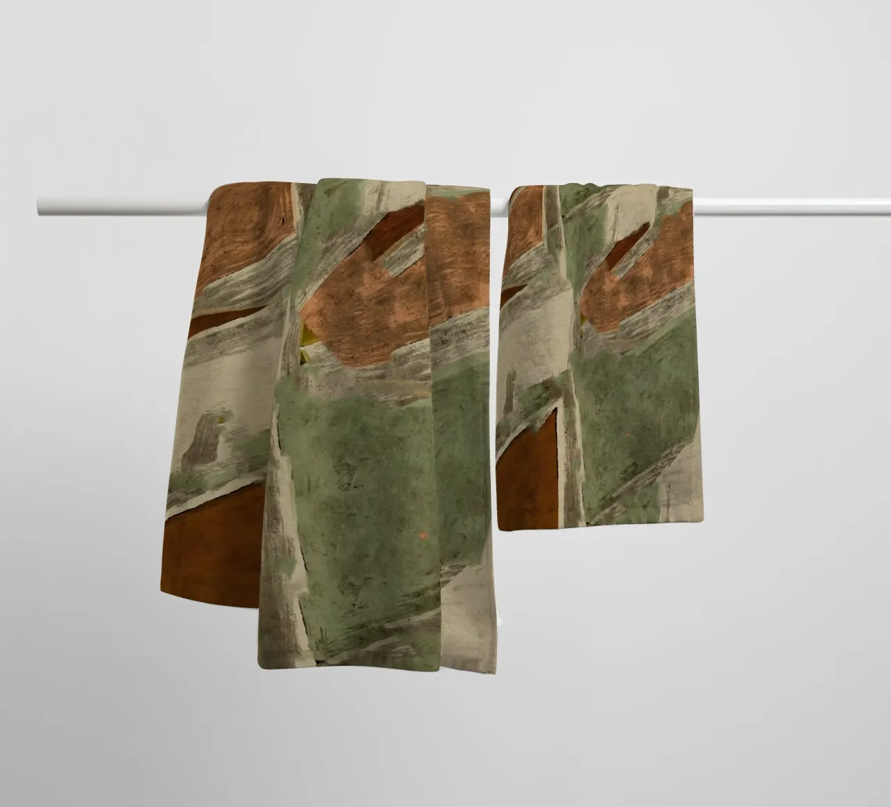 Shifted Fields No 1 asciugamano da bagno da treechild