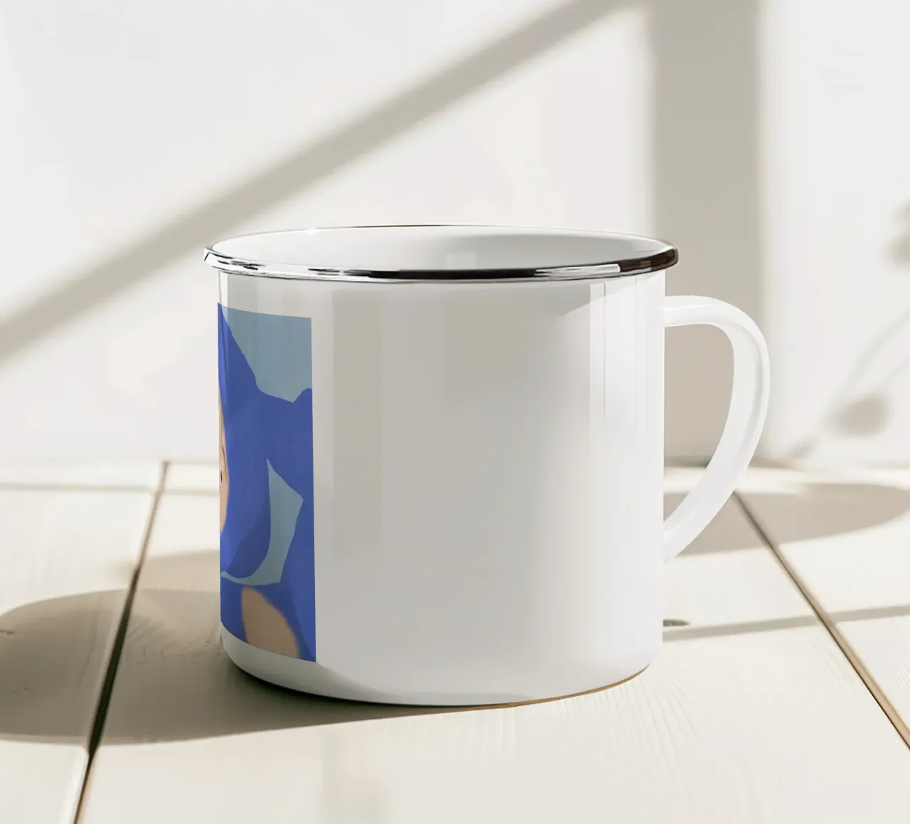 Luci e ombre tazza in smalto da Little Dean