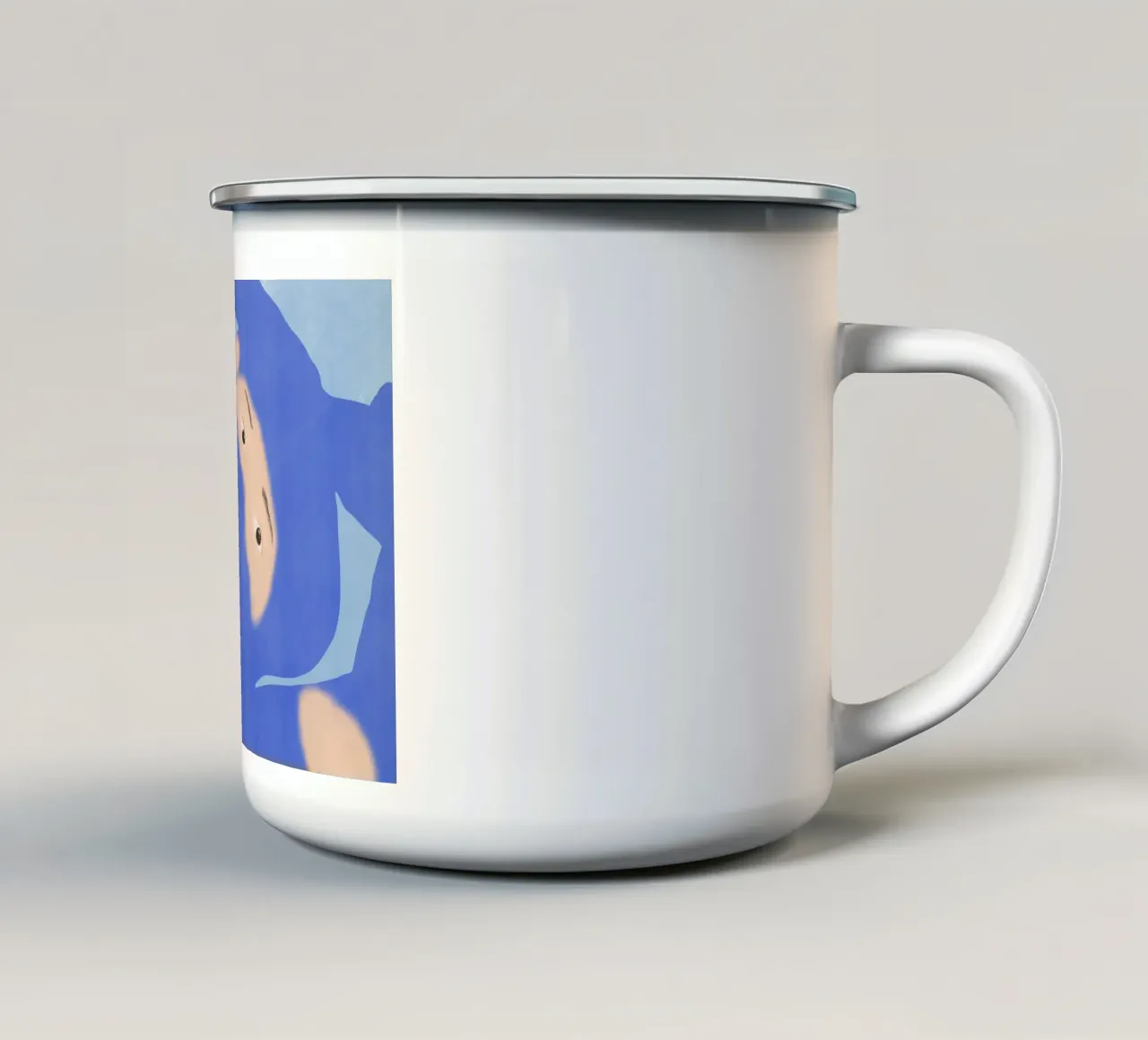 Luci e ombre tazza in smalto da Little Dean